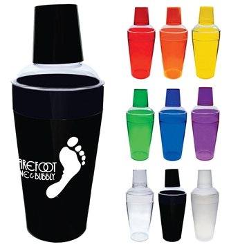 50 Custom 20 oz Cocktail Shaker - Plastic - FDA Compliant & BPA ...