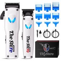Self Cut Clipper Combo -Father's Days Gift - 7500 RPM Cordless Hair Cutting Kit & Zero Gap T-Blade-hair trimmer for men hairc...