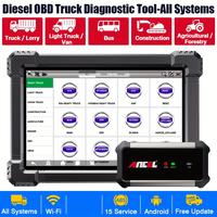 Ancel  X7 HD 24V 12V Diesel Heavy Duty Truck obd2 scanner Programming E-CU Coding All System DPF Regen  Lorry Data Manager Di...