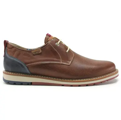 Pikolinos Berna M8J-4142C1 Leather Men's Lace up Shoes - Blue - Size:US 8.5 Men