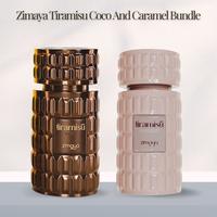 Zimaya Tiramisu Caramel & Coco Bundle – Eau de Parfum 3.4 oz Each | Unisex Fragrance Set with Caramel, Wood, Coffee and Van...