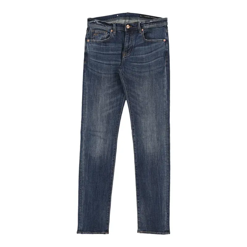 Armani Exchange Slim Jeans - 32W UK 12 Blue Cotton | Size: UK 12