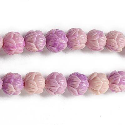 Carved Synthetic Coral Beads