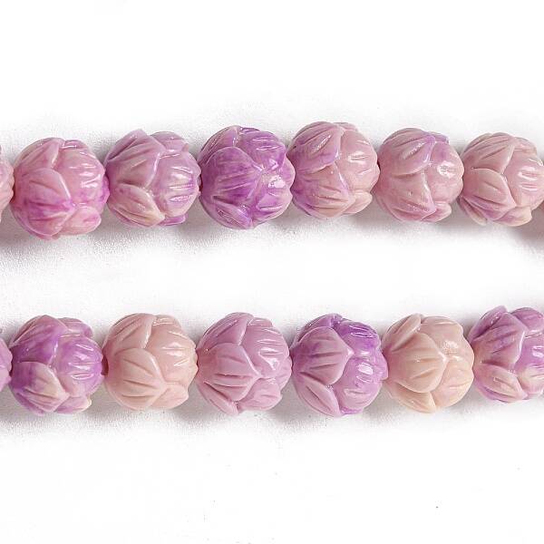 Carved Synthetic Coral Beads