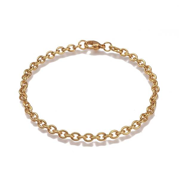 304 Stainless Steel Cable Chain Bracelets