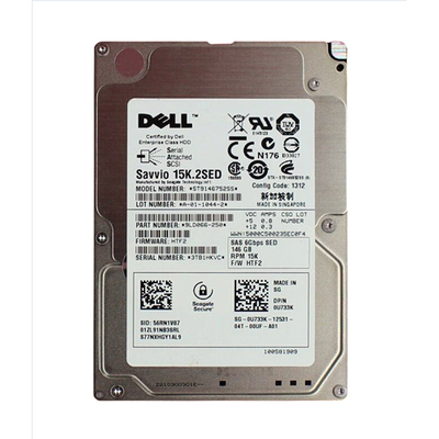 0U733K Dell 146GB 6Gb/s SAS 15000 2.5-Inch Hard Drive
