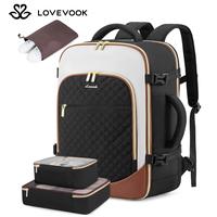 LOVEVOOK Airline Approved Carry-On Travel Travel Backpack with 3 Packing Cubes and Laptop Compartment Carry Luggage - Persona...