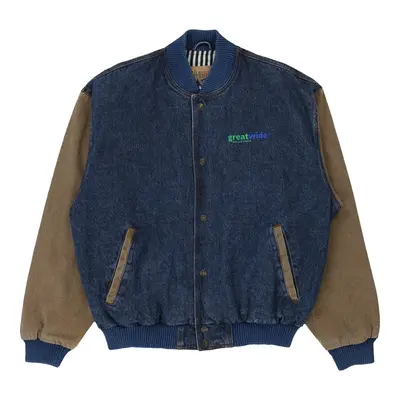 Turning Point Varsity Jacket - XL Blue Cotton