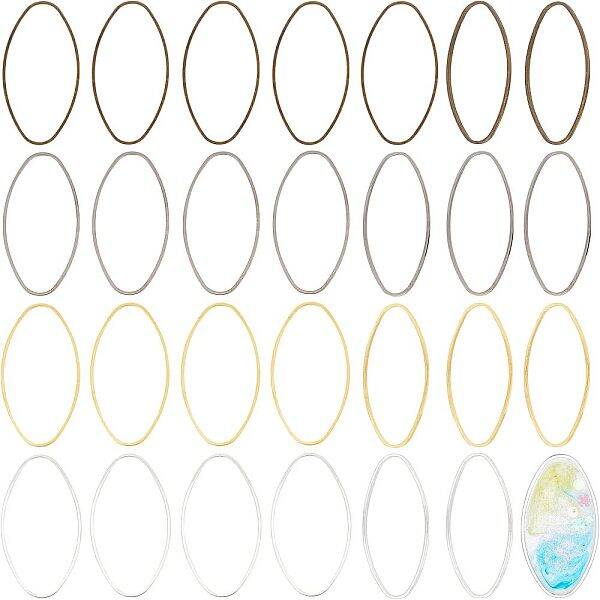 200Pcs 4 Color Brass Linking Rings