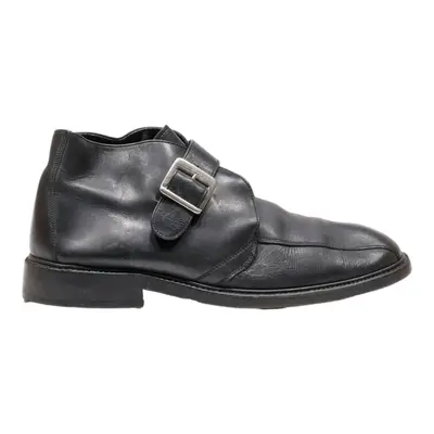 HAWLET Ankle Boots Black Leather Mens UK 10.5