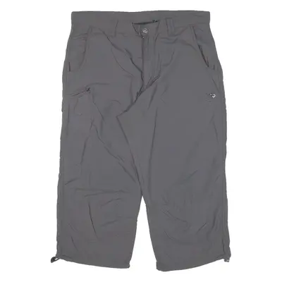 MAMMUT Cropped Womens Trousers Grey Relaxed Straight W32 L20