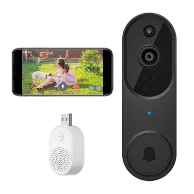 Wireless Security Camera, Outdoor Camera, 2.4G WiFi 1080P Rechargeable Battery Waterproof Home Security Cameras with AI Human...