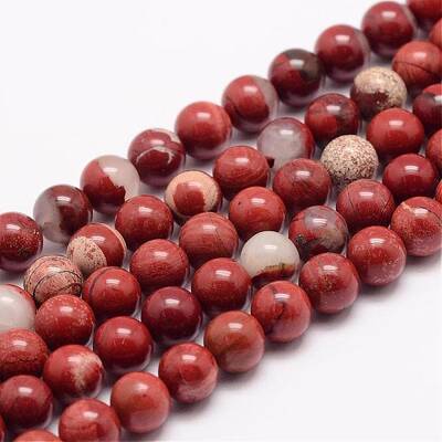 Natural Red Jasper Bead Strands
