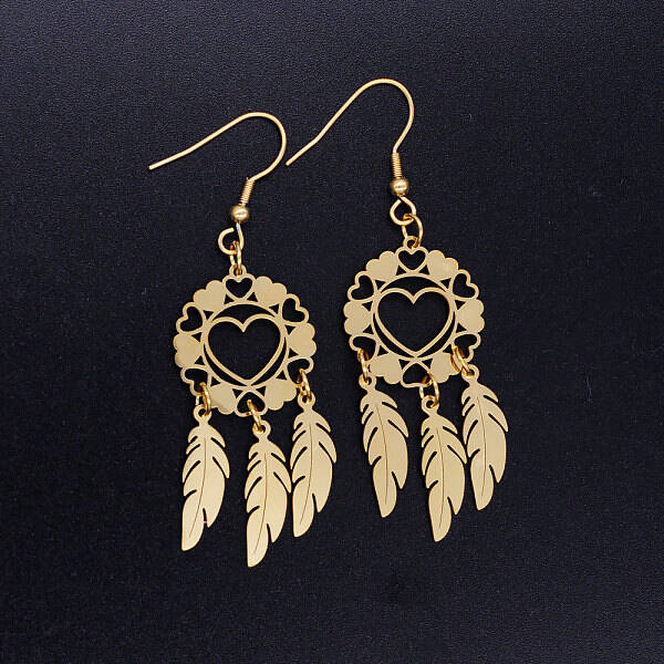 201 Stainless Steel Chandelier Earrings