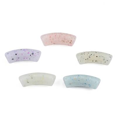 Marbled Stone Style Opaque Acrylic Beads