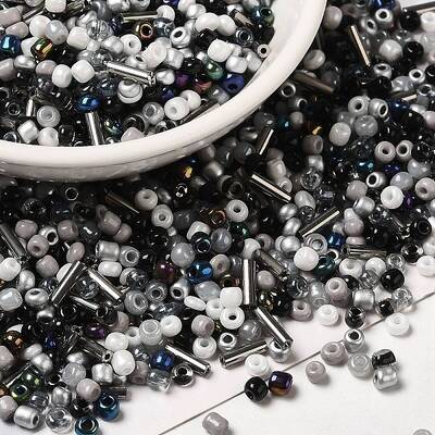 Opaque & Transparent Inside Colours Glass Seed Beads