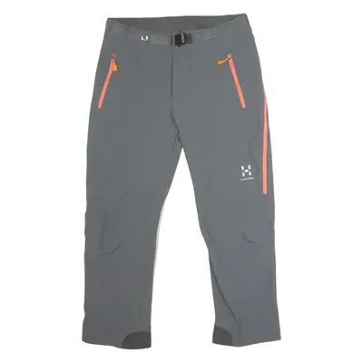 HAGLOFS Outdoor Womens Trousers Grey Regular Straight W32 L25