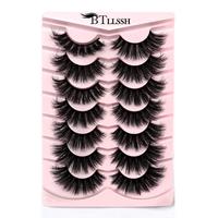 Fluffy Cosmetic False Lash Clusters for Eyelashes Extensions, Wispy Volumized Faux Lashes, Natural Curl Eye Makeup Eyelashes ...