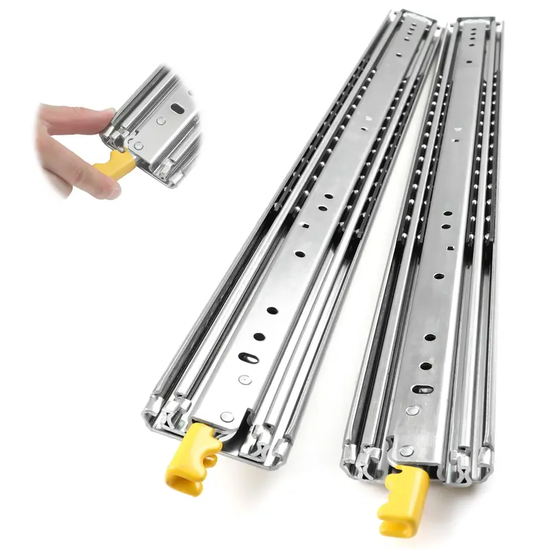 Garvee Heavy Duty Drawer Slides, 18 20 22 24 26 28 30 32 34 36 38 40 44 48 60 Inch 500 Lbs Load Capacity Drawer Slides, Ball ...