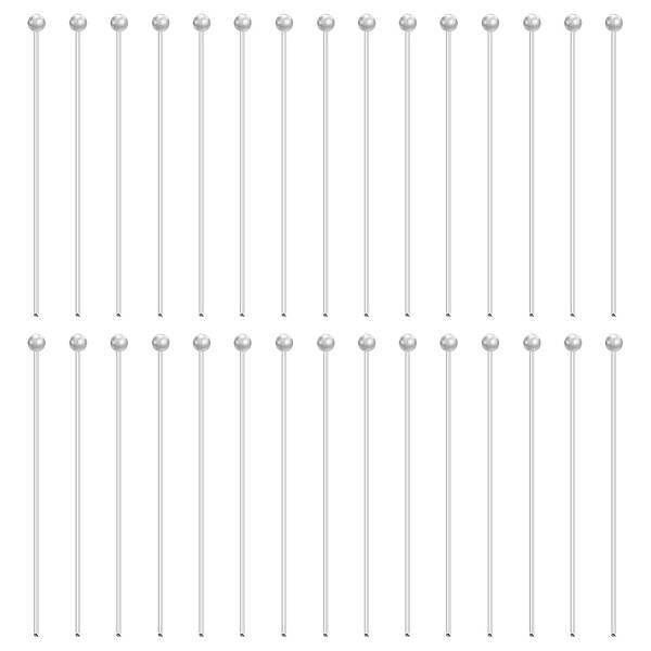 925 Sterling Silver Ball Head Pins