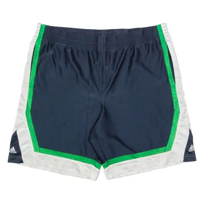ADIDAS Basketball Mens Sports Shorts Blue Colourblock L W38