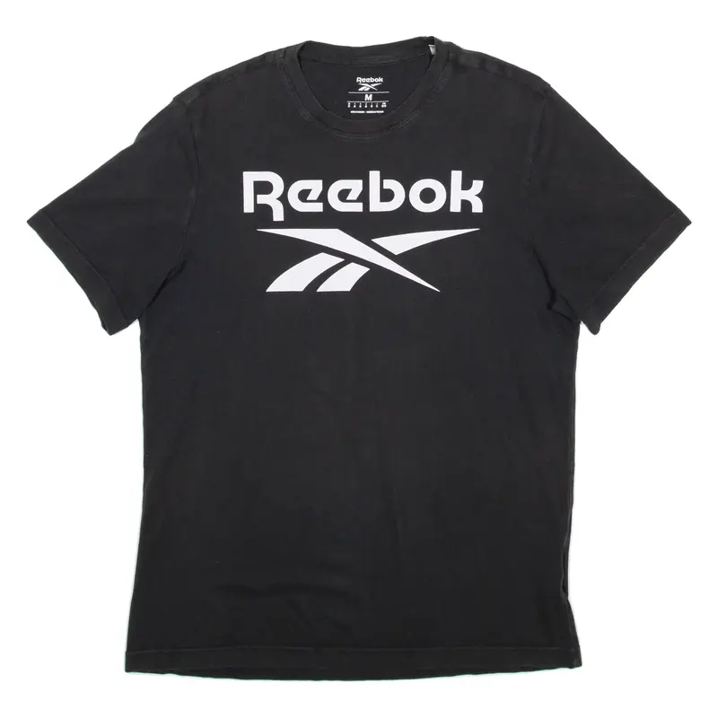 REEBOK Mens T-Shirt Black M