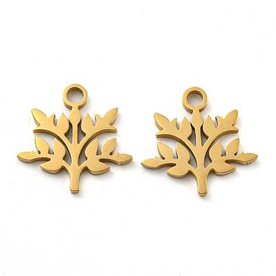 Ion Plating(IP) 316 Surgical Stainless Steel Charms