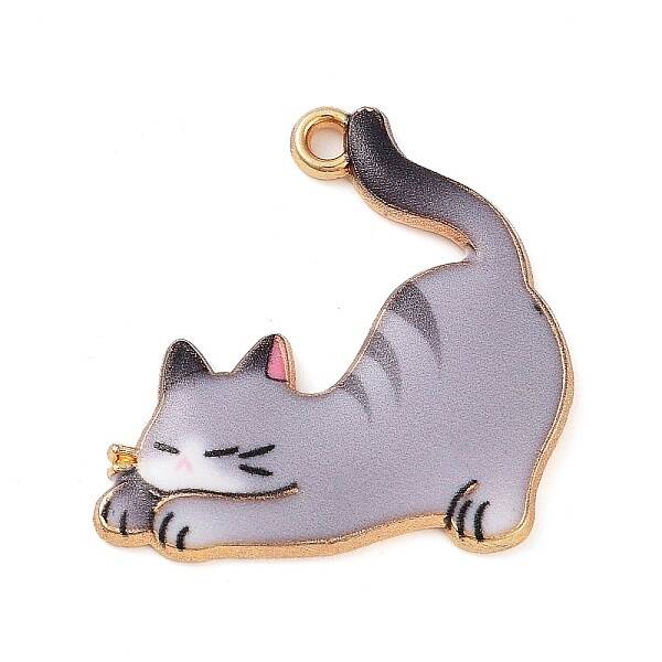 Rack Plating Alloy Enamel Pendants
