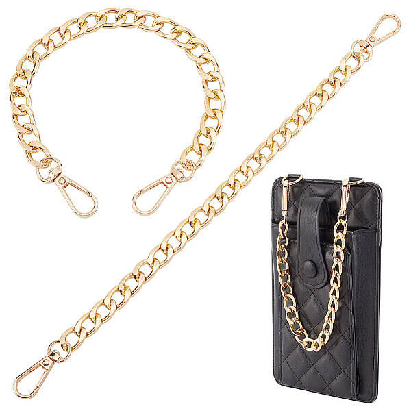 Aluminum Curb Chain Bag Shoulder Straps