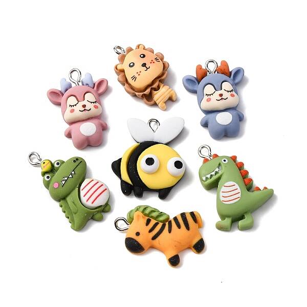 Animal Theme Resin Pendants