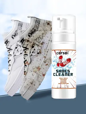 Shoe Cleaner,  200ml Shoe Cleaner, Bubble Whitening Decontamination Dry Cleaning Spray, Shoes Cleaning Spray, White Spray for...