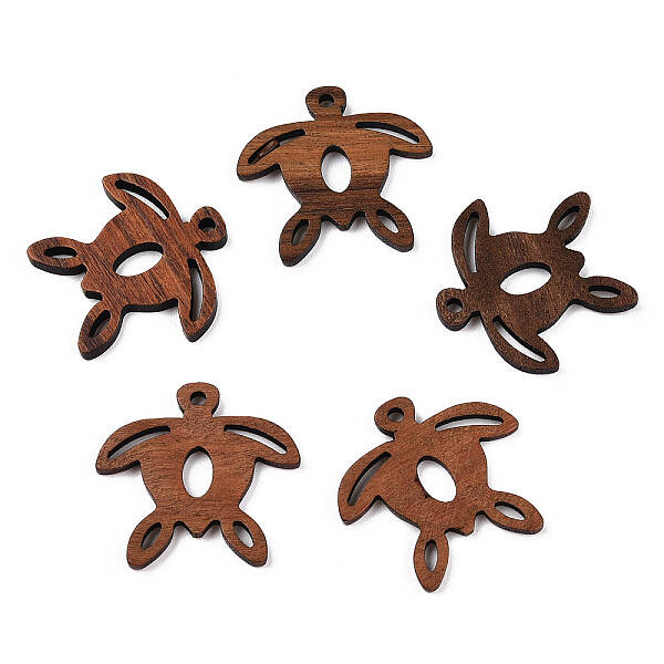 Natural Walnut Wood Pendants