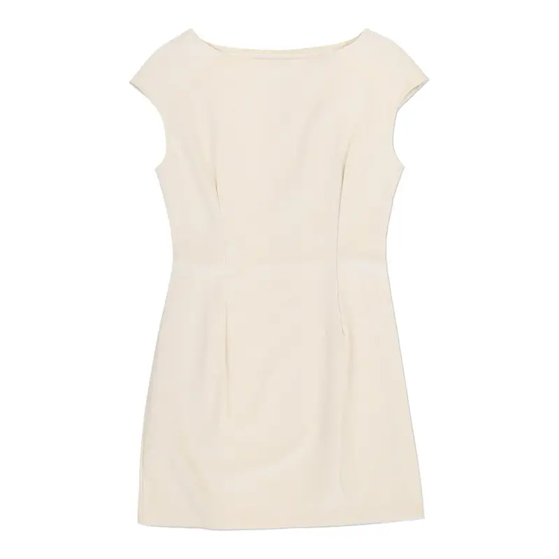 Unbranded Sheath Dress - Small Beige Cotton