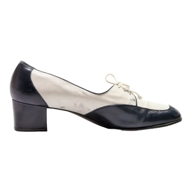 BALLY Pump Heels White Leather Womens UK 6.5
