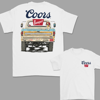 Coors Banquet Truck Graphic T-Shirt, Truck With Dogs Beer T-Shirt For Men, Gilf For Men