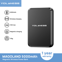 Magnetic Battery: 5000mAh Wireless Portable Charger with USB-C Support, Compatible with iPhone 15/15 Plus/15 Pro/15 Pro Max, ...