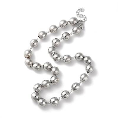Rack Plating Brass Ball Chain Necklaces for Women