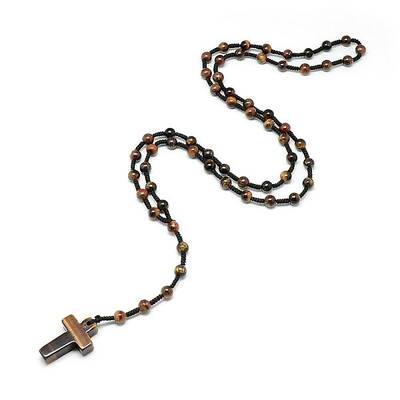 Natural Tiger Eye Pendant Necklaces