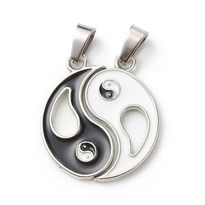 Alloy Enamel Split Pendants