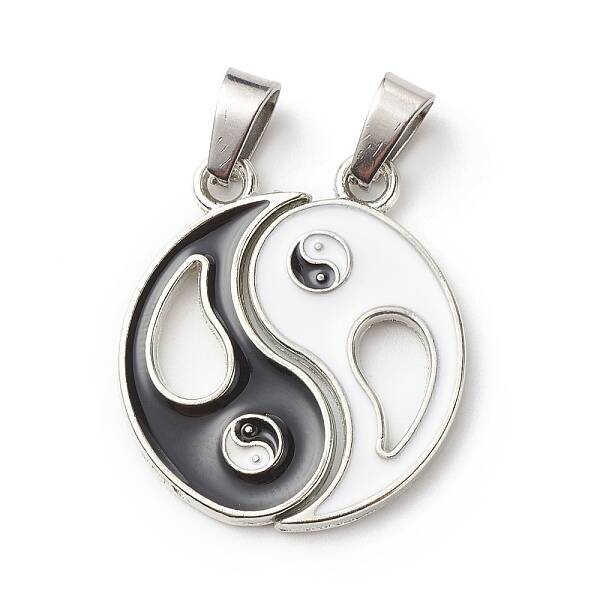 Alloy Enamel Split Pendants