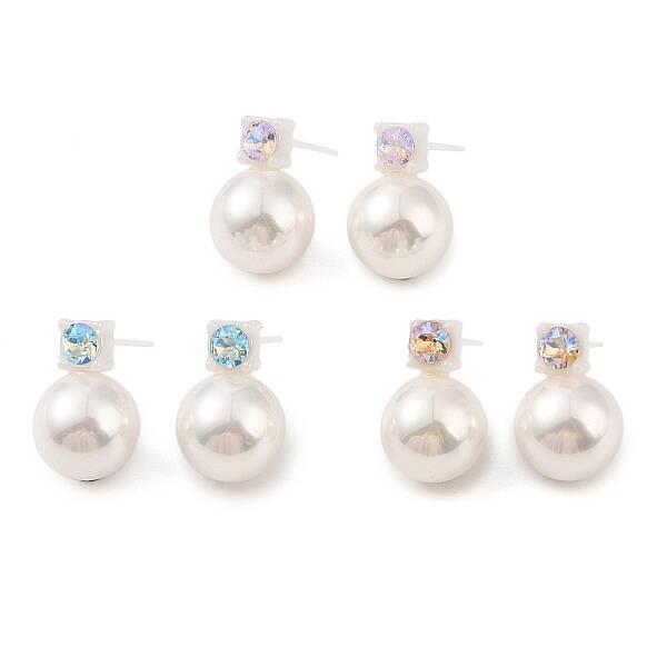 Hypoallergenic Bioceramics Zirconia Ceramic Stud Earrings