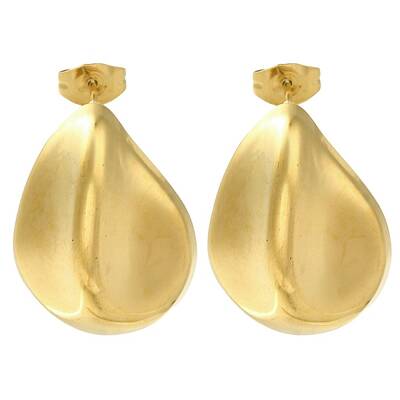 304 Stainless Steel Teardrop Stud Earrings