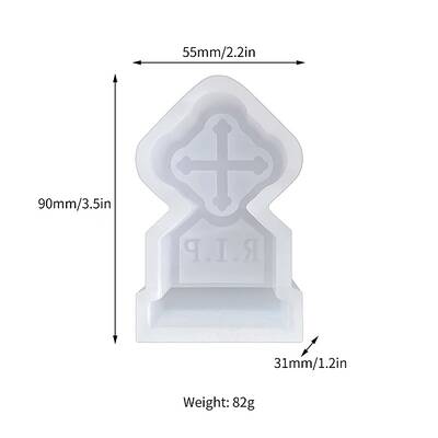 Tombstone DIY Food Grade Silicone Candle Molds