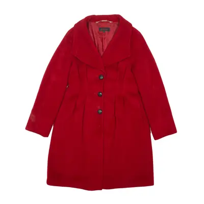 ESCADA Pea Coat Red Wool 90s Womens S