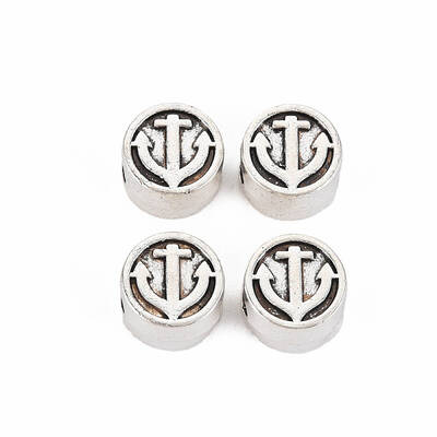 Tibetan Style Alloy European Beads