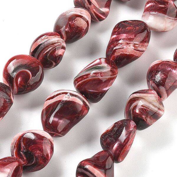 Dyed Natural Trochus Shell Beads Strands