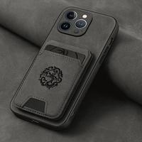 Luxury PU Leather Card Bag Phone Case with Magnetic Closure, 1 Count Full Body Shockproof Phone Protective Cover, Fashion Pho...