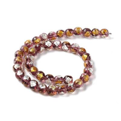Handmade Gold & Silver Foil Lampwork Beads