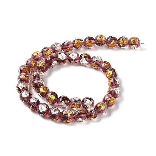 Handmade Gold & Silver Foil Lampwork Beads