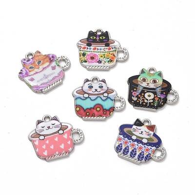 Alloy Enamel Pendants